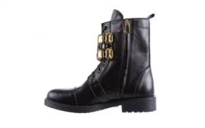 Trzewiki -164 Top 16A Black 164004, Czarny, Skóra naturalna | Bayla Hot