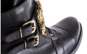 Trzewiki -164 Top 16A Black 164004, Czarny, Skóra naturalna | Bayla Hot