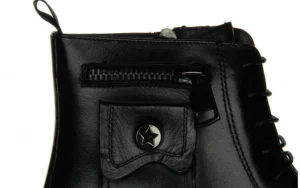 Trzewiki 159B-032D33R Black 104201, Czarny, Skóra naturalna | John Doubare New