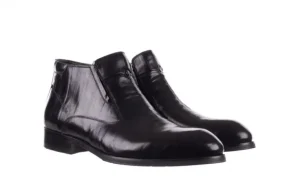 Trzewiki YGFR-Z101-808-1 Black, Czarne, Skóra Naturalna | John Doubare Hot